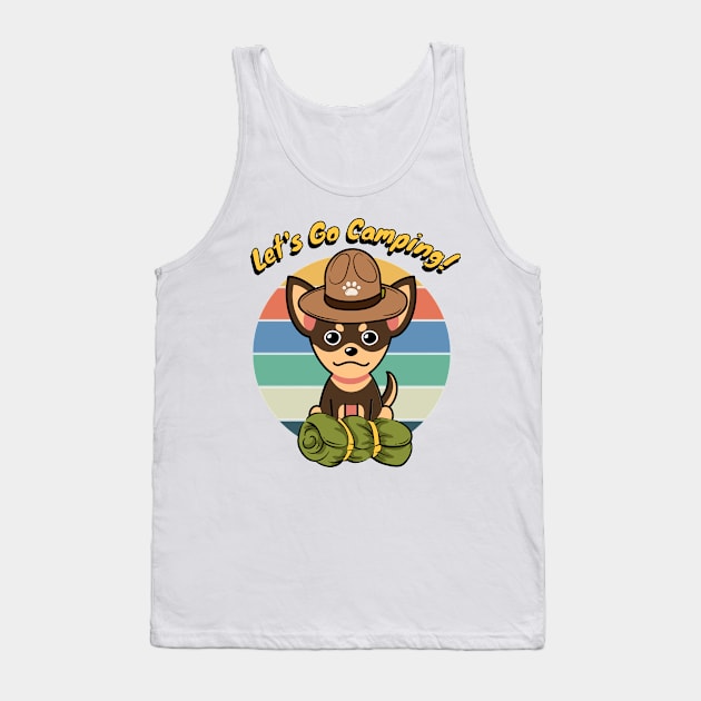 Cute Small dog wants to go camping Tank Top by Pet Station
